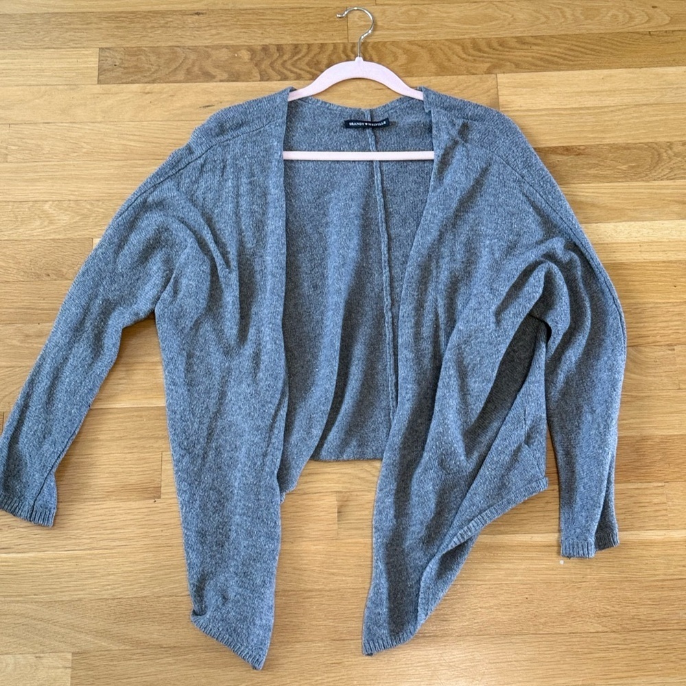Brandy Melville Gray Open Cardigan